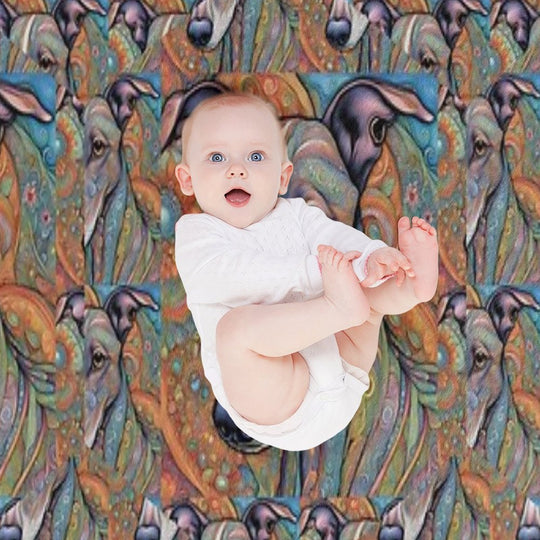 Paisley Hounds Machine-washable Throw Blanket