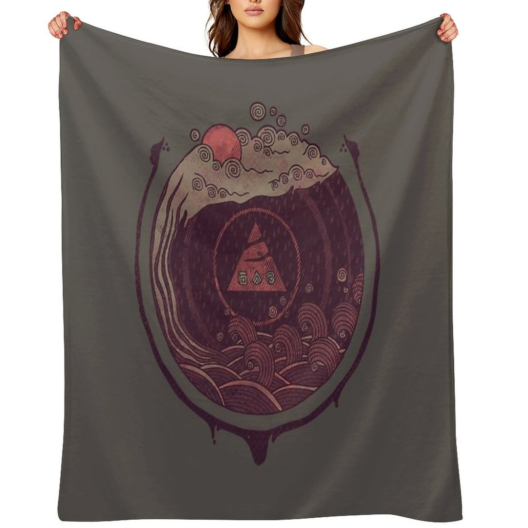 Dark Waters Travel-friendly Throw Blanket