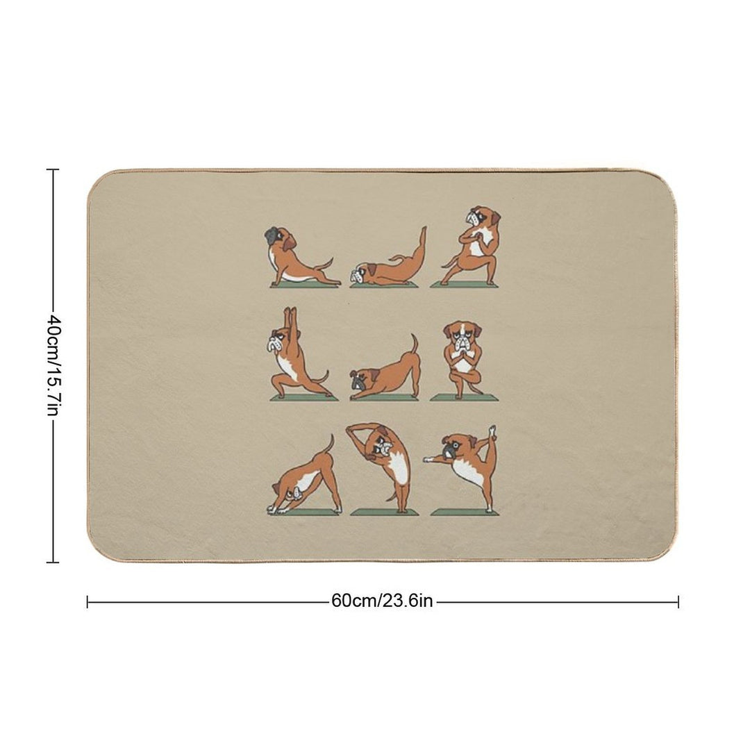 Boxer Yoga  Slip-Resistant Bath Mat