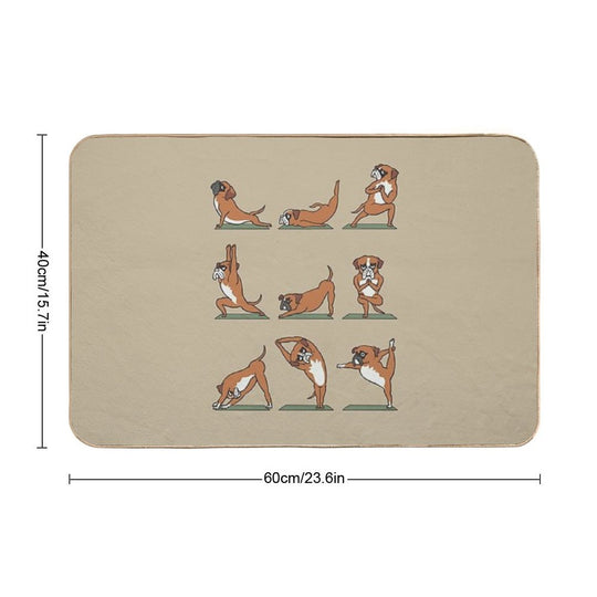 Boxer Yoga  Slip-Resistant Bath Mat