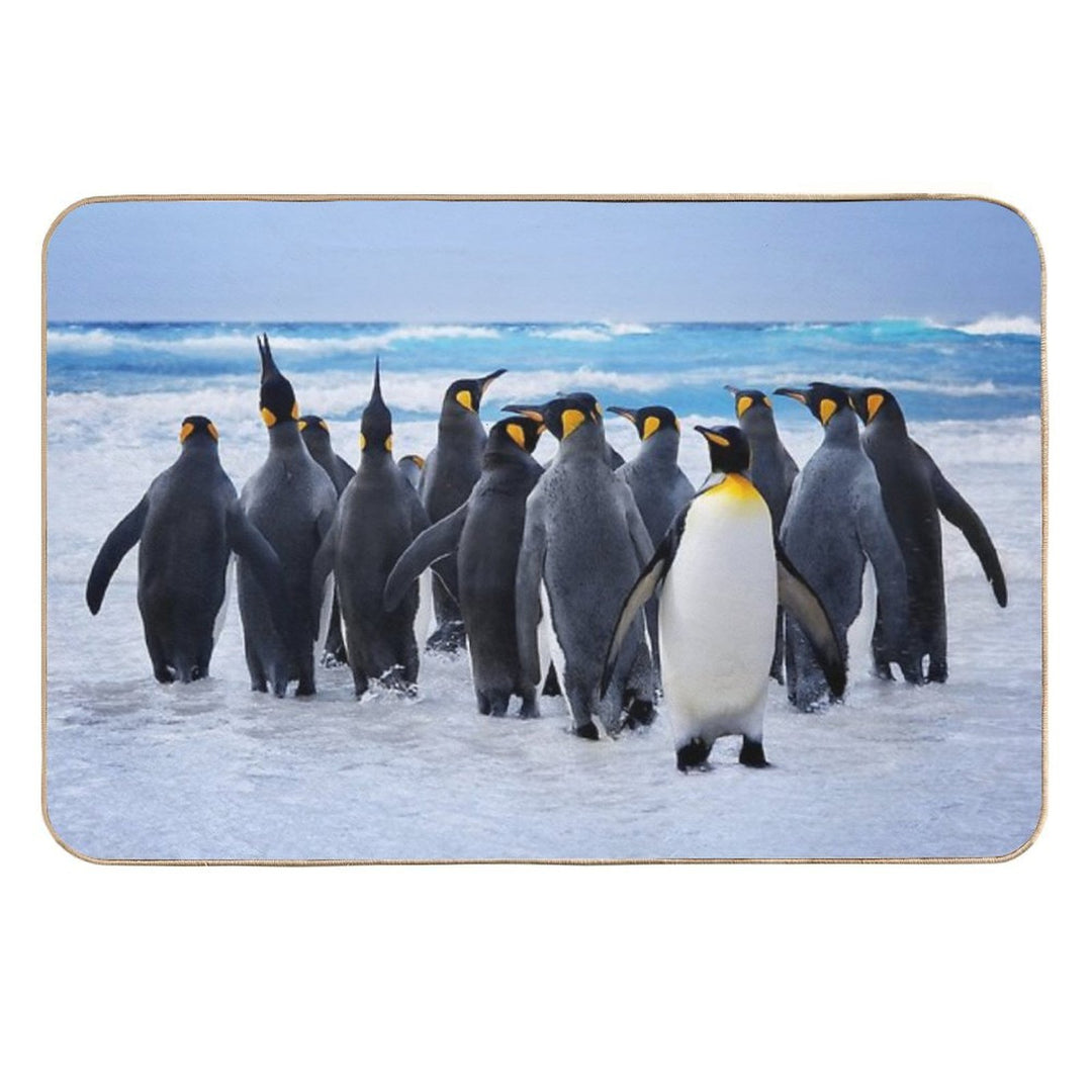 Penguin Family  Rapid-Drying Bath Mat