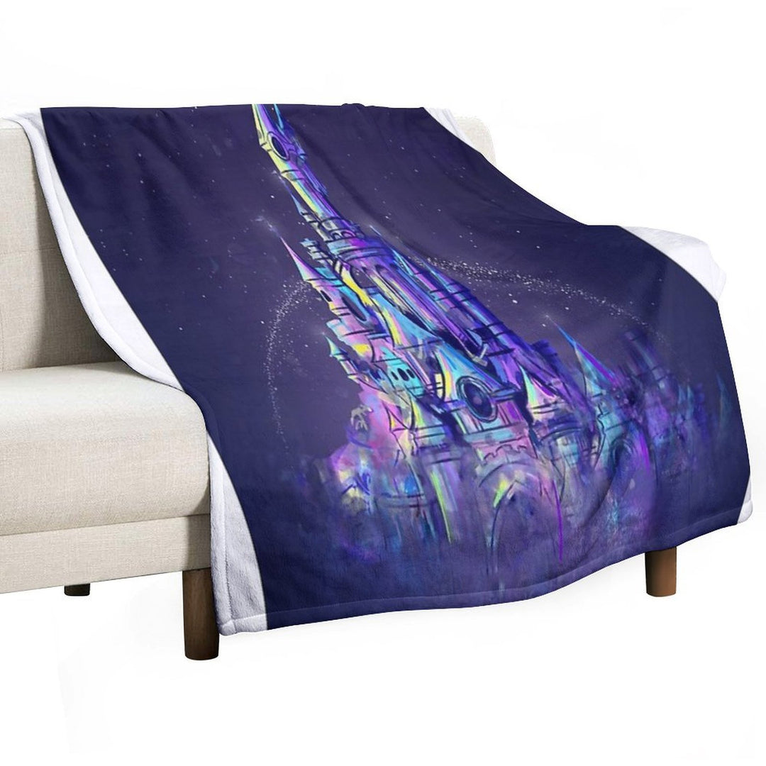 Magic Princess Fairytale Castle Kingdom Versatility Throw Blanket