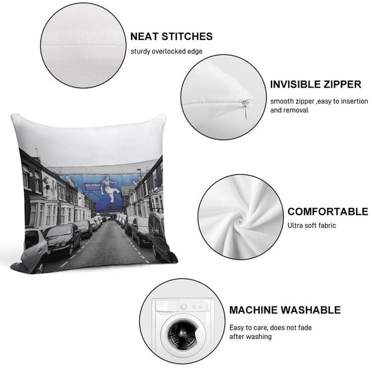 When Saturday Comes (Goodison Park, Everton) Soft Anti-Pilling Throw Pillow