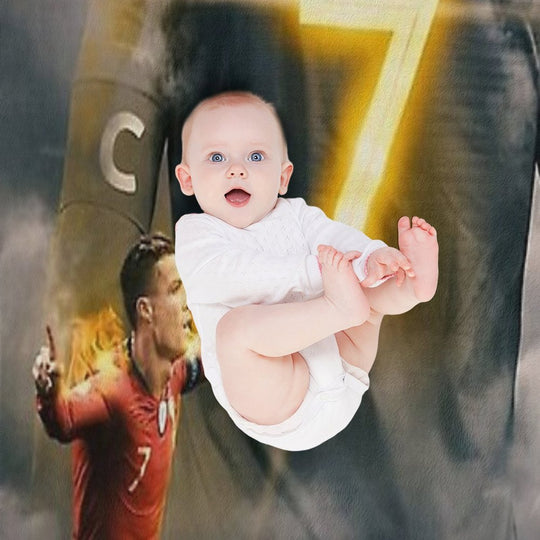 Aesthetic Ronaldo Poster Gift-ready Throw Blanket