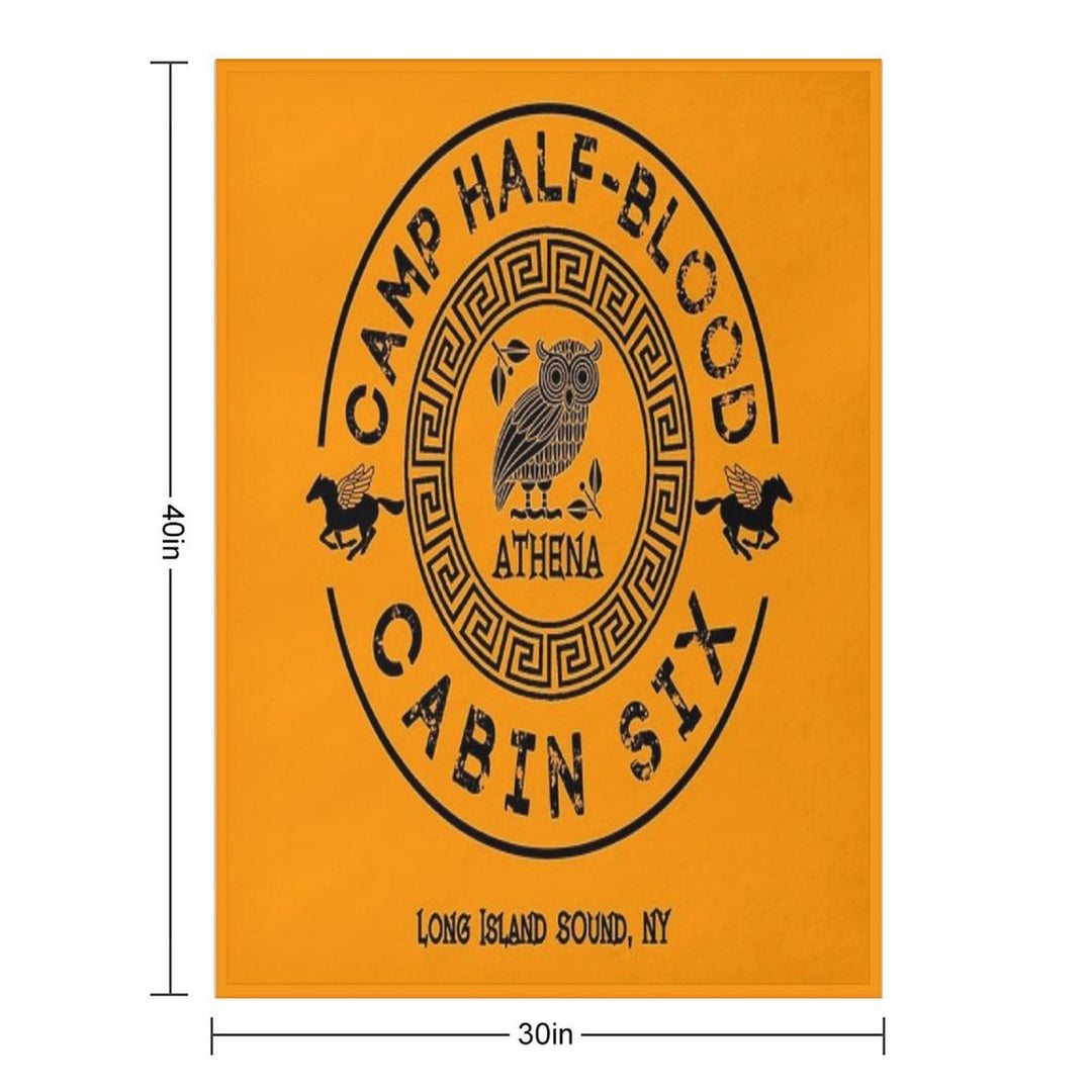 Cabin Six - Athena - Percy Jackson - Camp Half-Blood - Machine-washable Throw Blanket