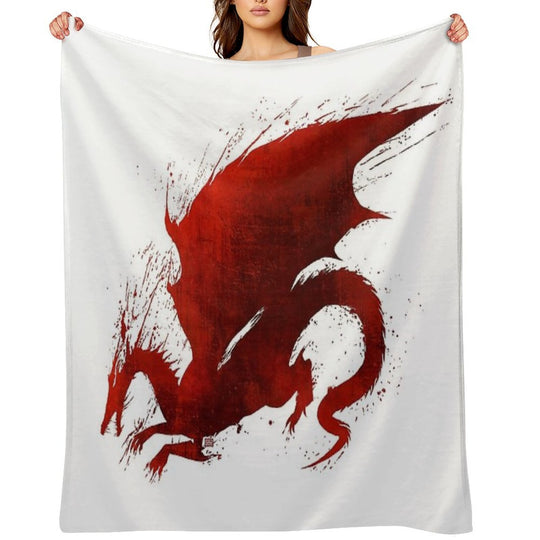 Dragon Age Origins Blood Dragon V1 All-season Throw Blanket