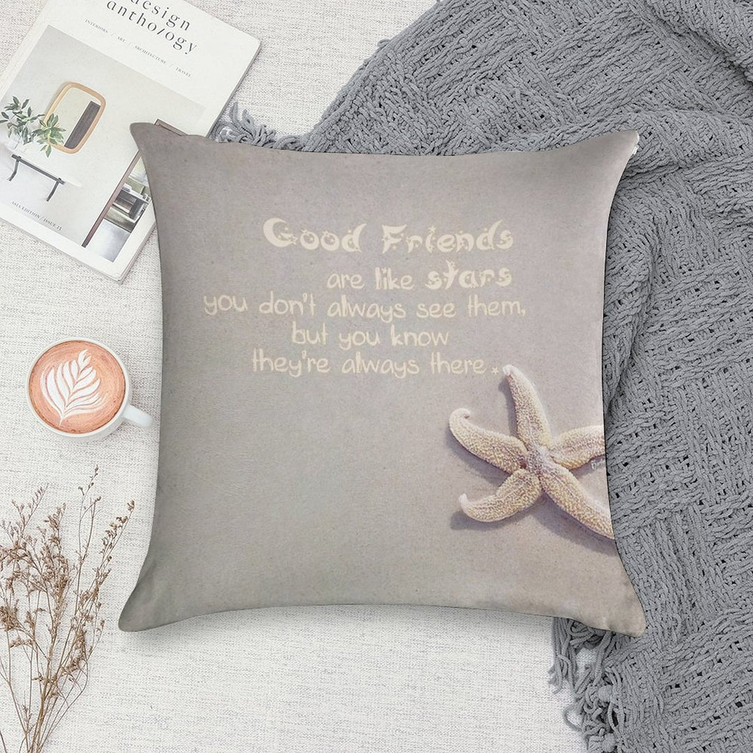 Good Friends Are Like Stars Soft Multiple Sizes Throw Pillow