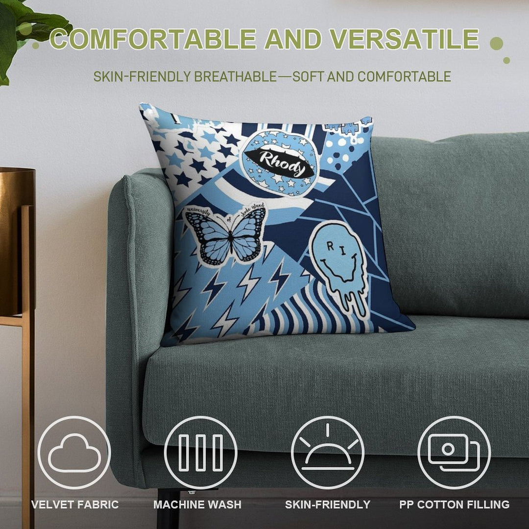 URI Collage Soft High-Density Material Throw Pillow