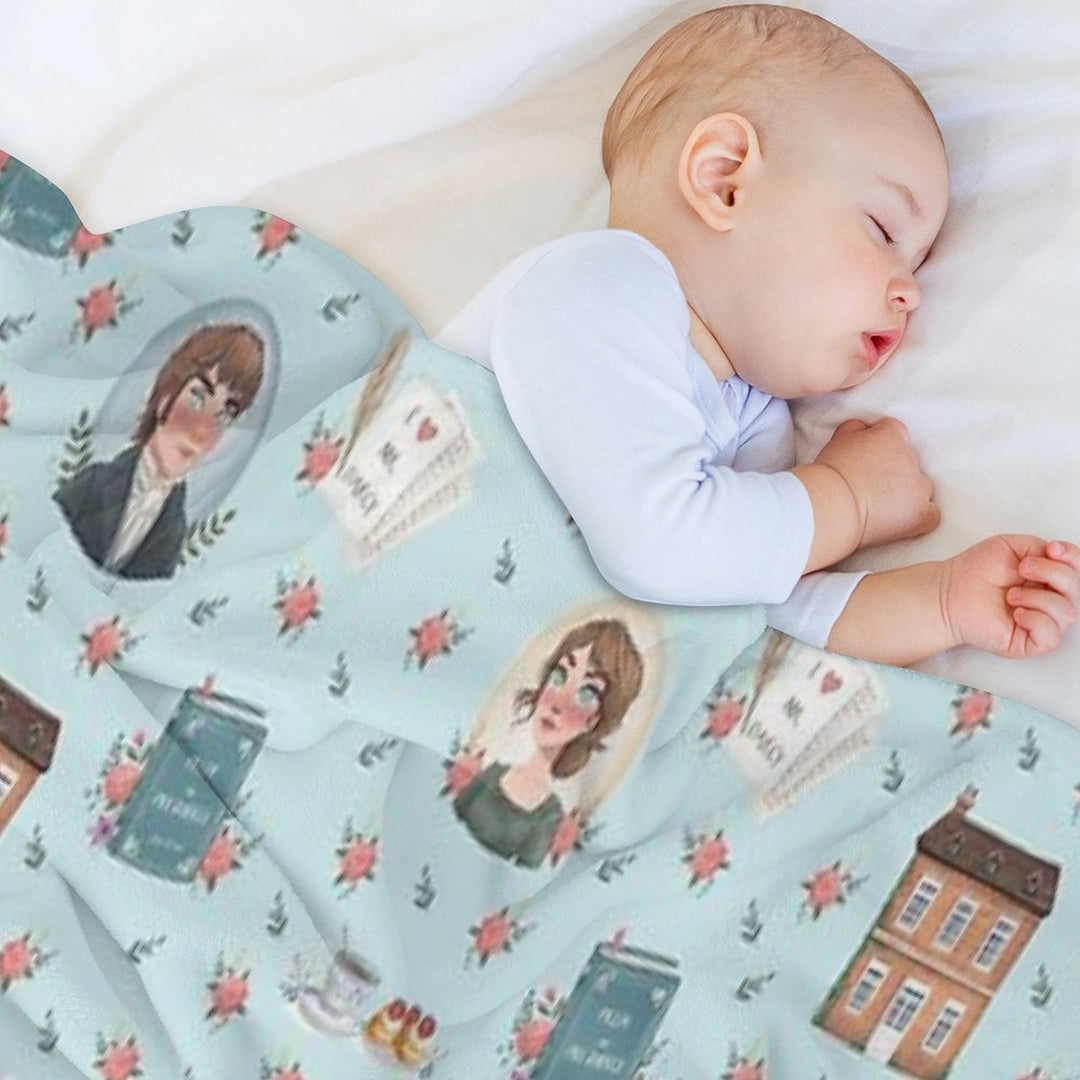 Pride And Prejudice - Jane Austen Inspiration Sustainable Throw Blanket