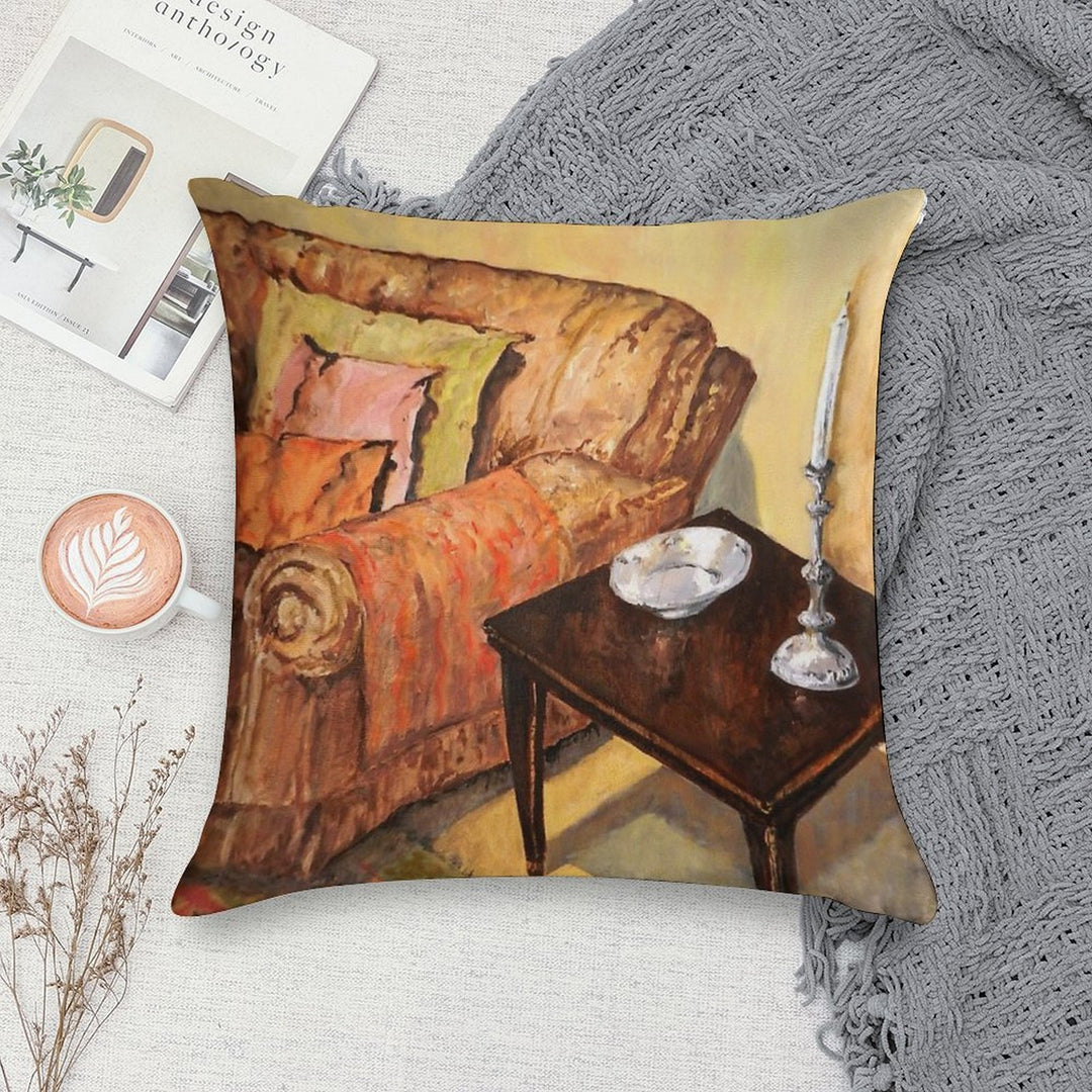 A Corner of My Lounge Soft Home Decor Throw Pillow