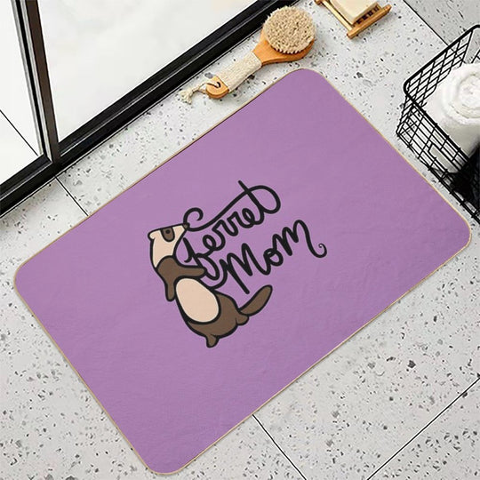 Ferret Mom  Dirt-Trapping Bath Mat