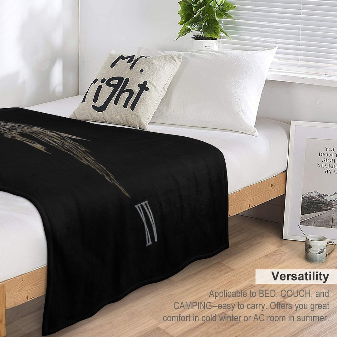 The Lucian Crest All-season Throw Blanket