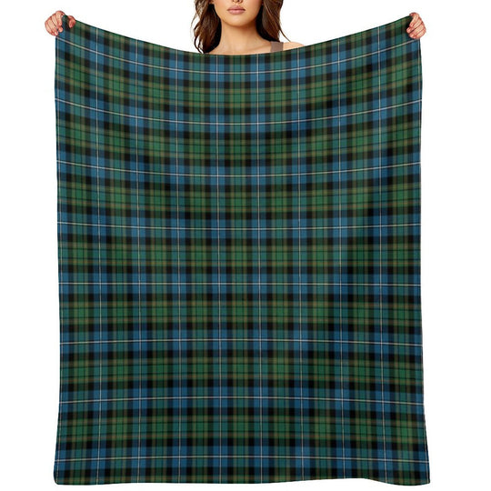 Clan MacRae Hunting Tartan Versatility Throw Blanket