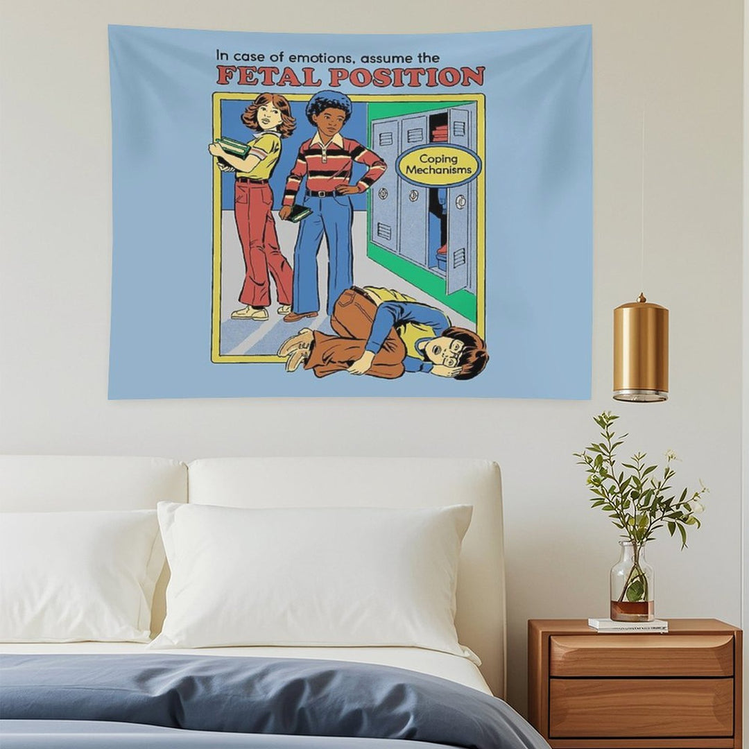 Assume The Fetal Position Tapestry