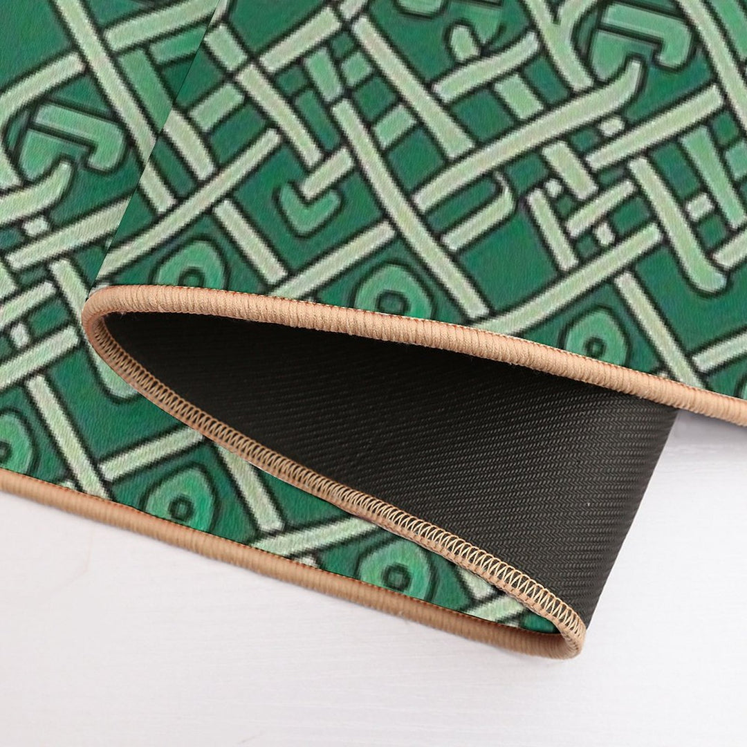 Modern Design Reminiscent of The Style of Celtic Knot Patterns  High-Traffic Bath Mat