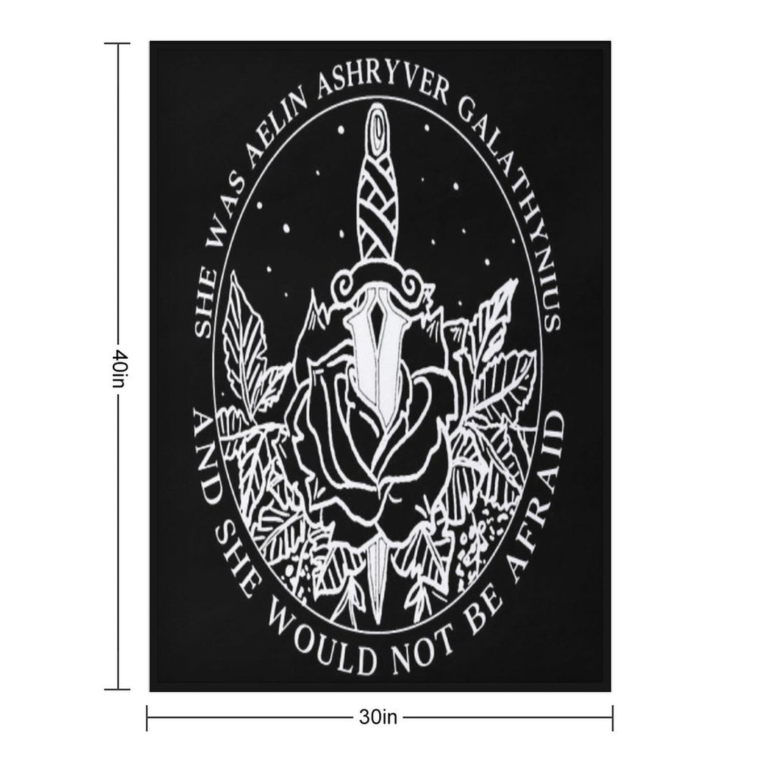 Aelin Galathynius - Throne of Glass Quote Quick-dry Throw Blanket