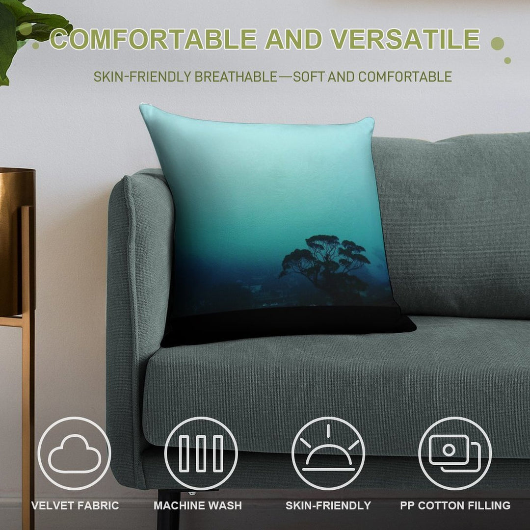 Contemplation Soft High-Density Material Throw Pillow