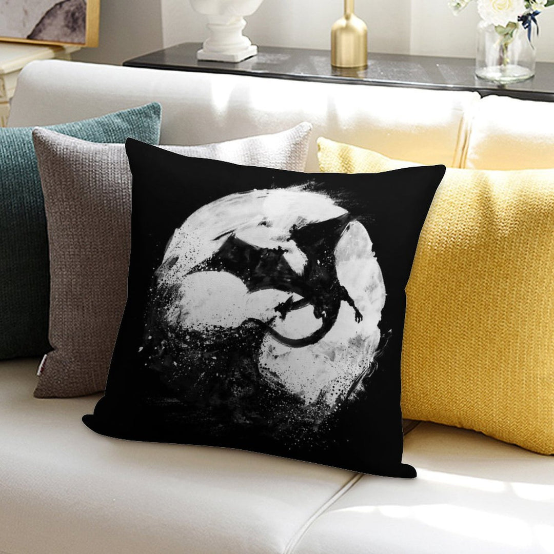 Midnight Desolation Soft Reinforced Edging Throw Pillow