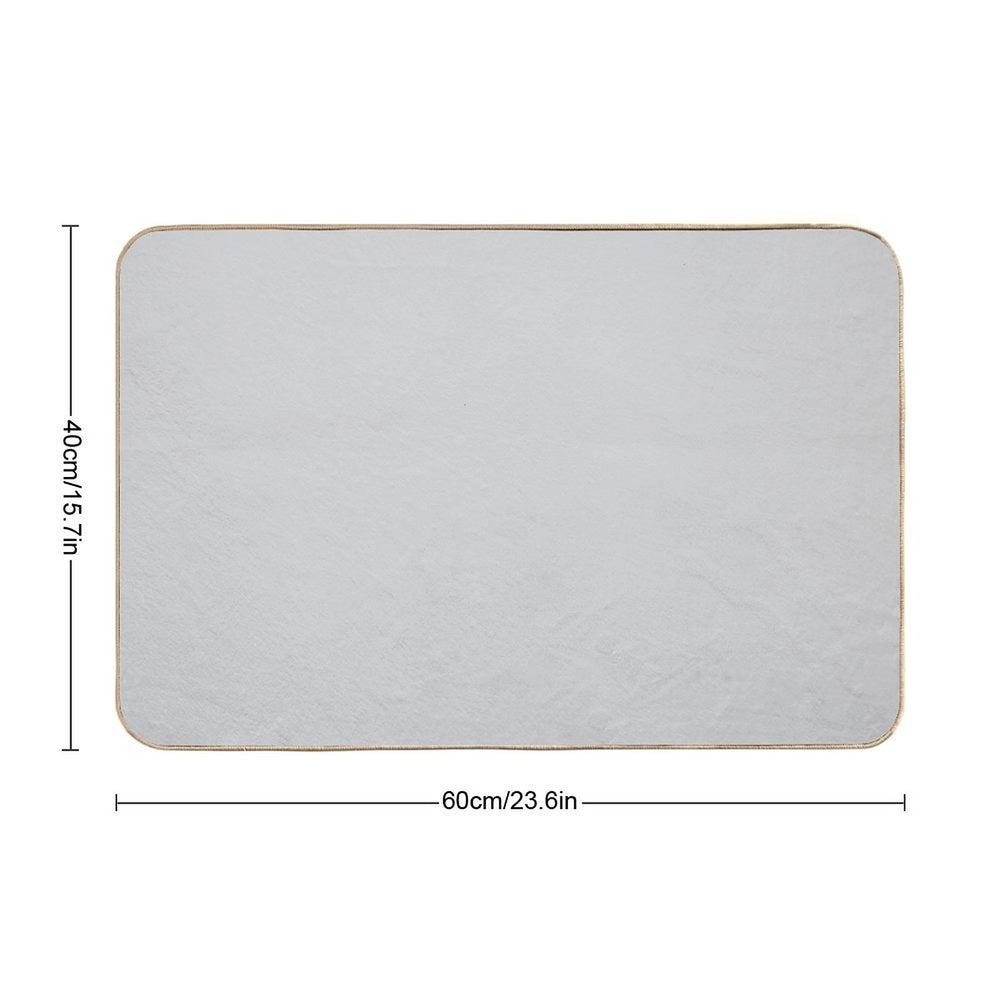 Pale Gray Durable Bath Mat