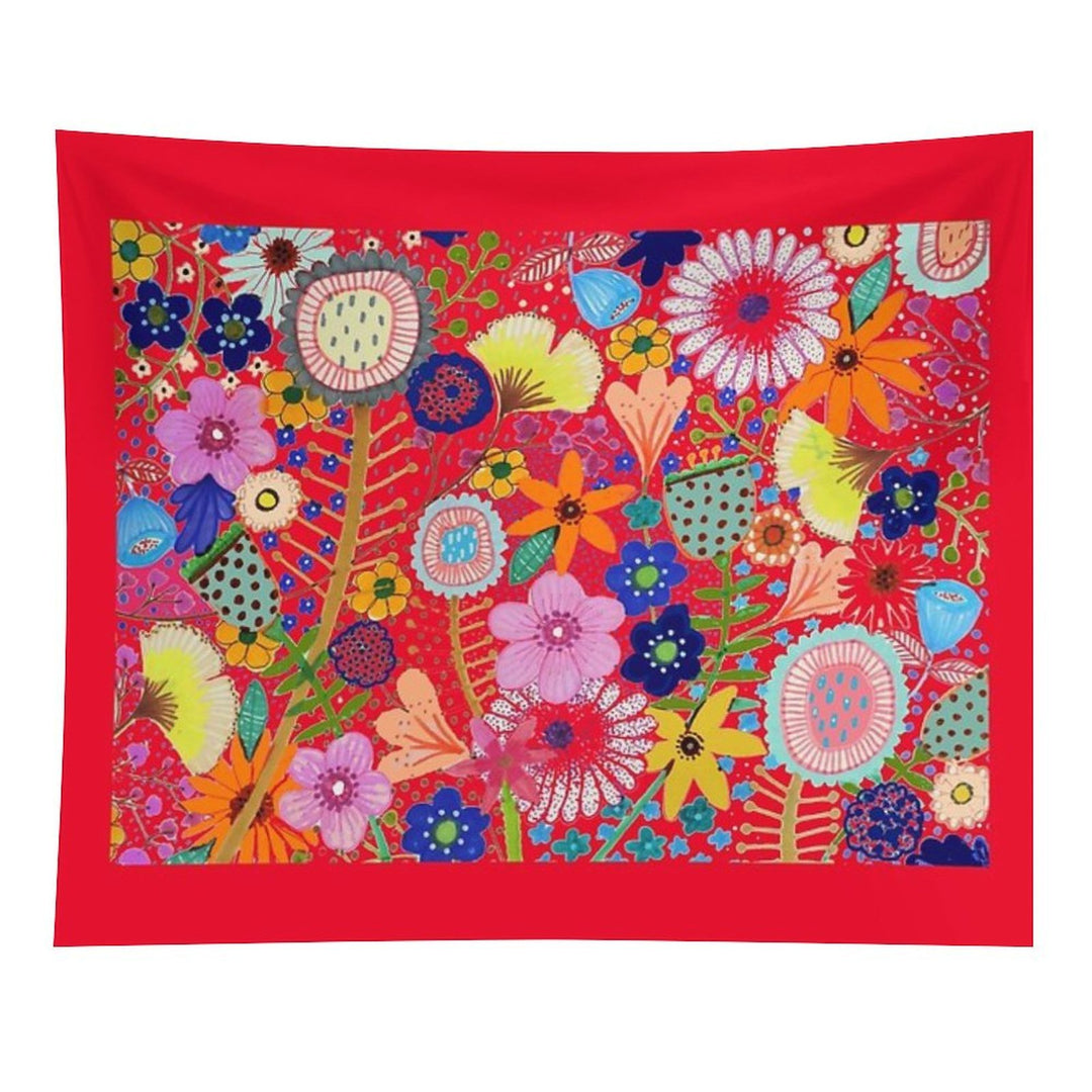 Fleur-moi in Red Tapestry