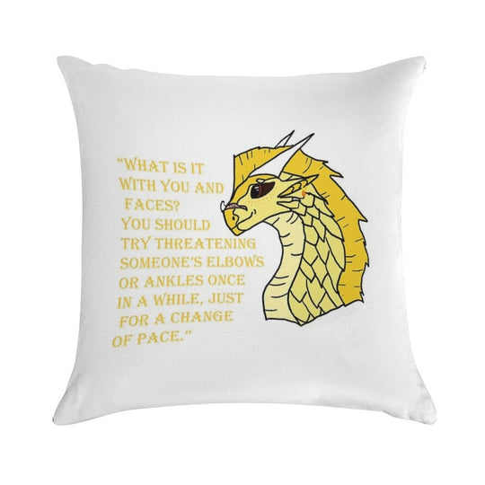 Qibli Quote [OUTDATED!! SEE DESCRIPTION!!] Soft Bedroom Essential Throw Pillow