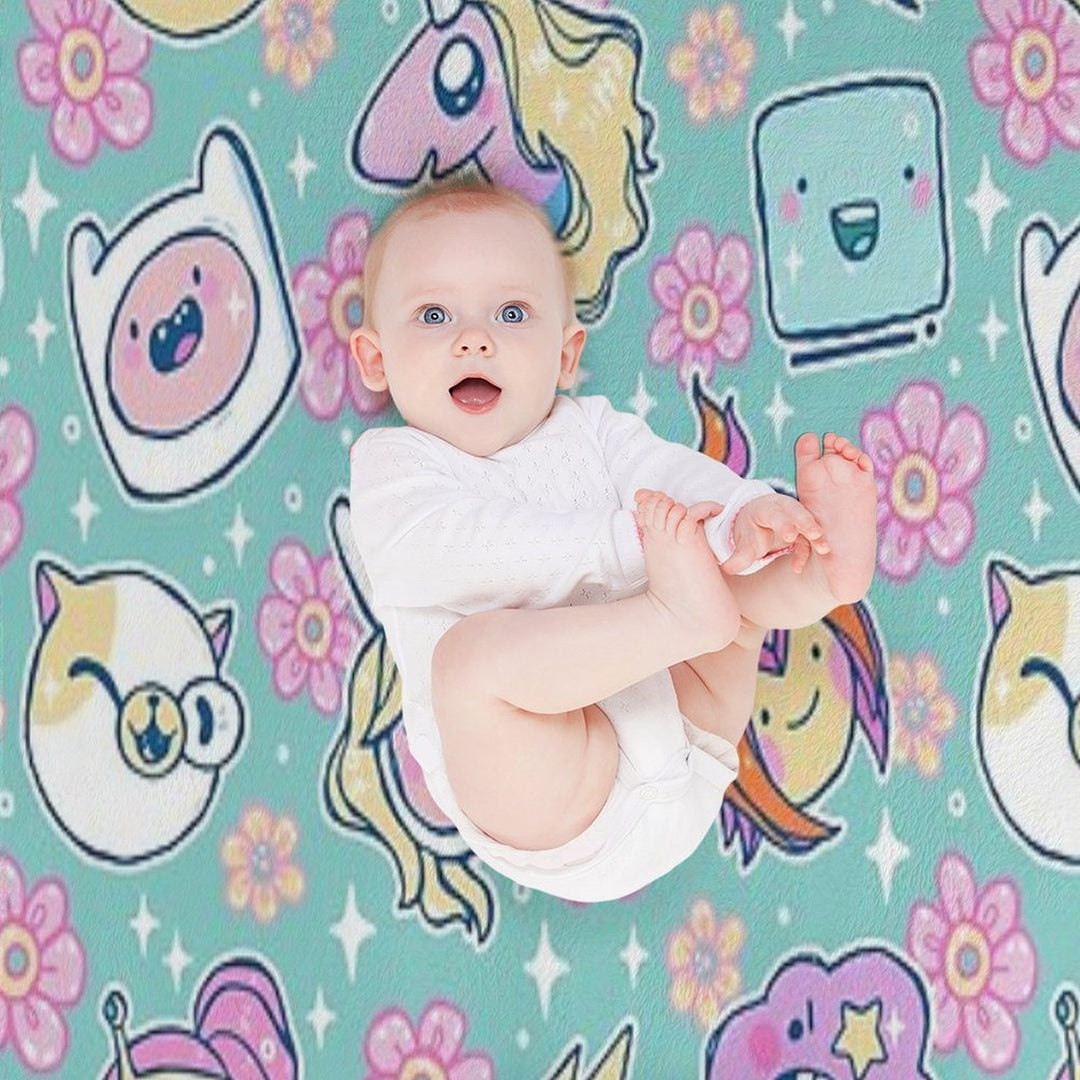 Adventure Time Friends 1 - REMASTERED - Versatility Throw Blanket