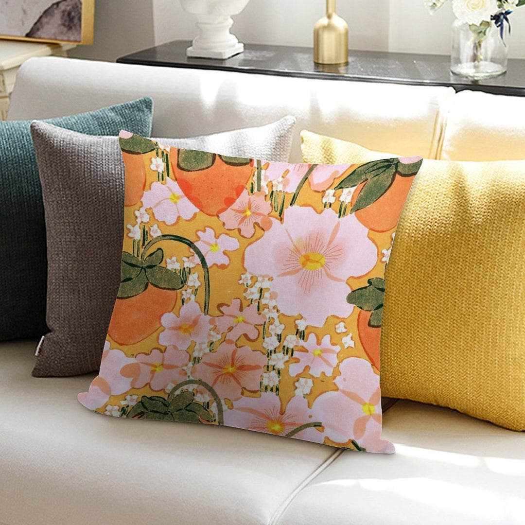 Strawberry Fields II Soft Decorative Cover Throw Pillow