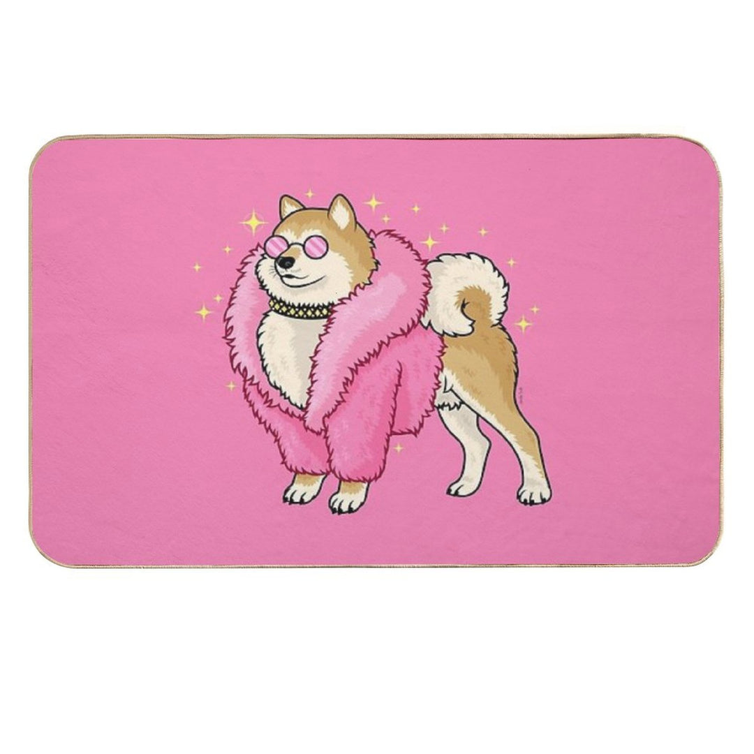 Fabulous Shiba  Eco-Friendly Bath Mat