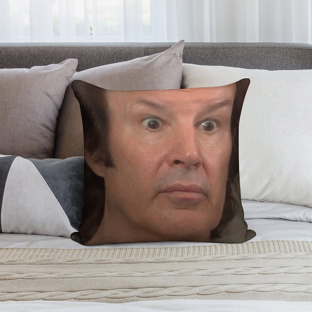ASTONISHED BREEN - NEIL BREEN - Breen's Corrupt Merchandise - Funny Sticker Funny T-shirt Soft Durable Construction Throw Pillow