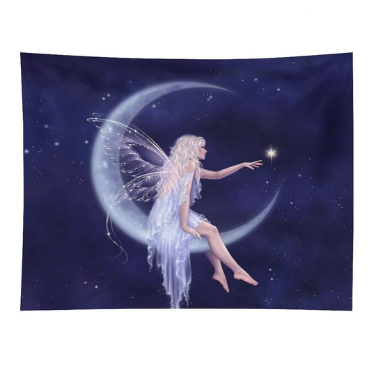 Birth of A Star Moon Fairy Tapestry