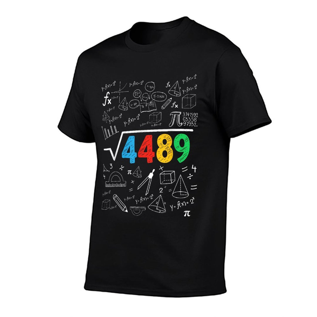 67 Meme Square Root 4489 Slang Six Seven Math Teacher  Relaxed-fit T-Shirt