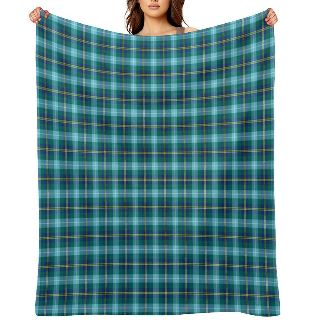 Clan Porteous Tartan Sustainable Throw Blanket