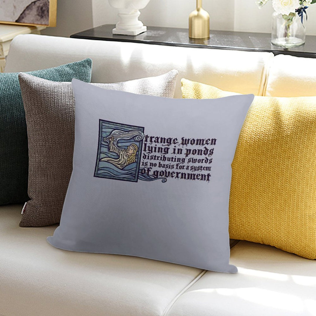 Strange Women Lying in Ponds Soft Style Accent Throw Pillow