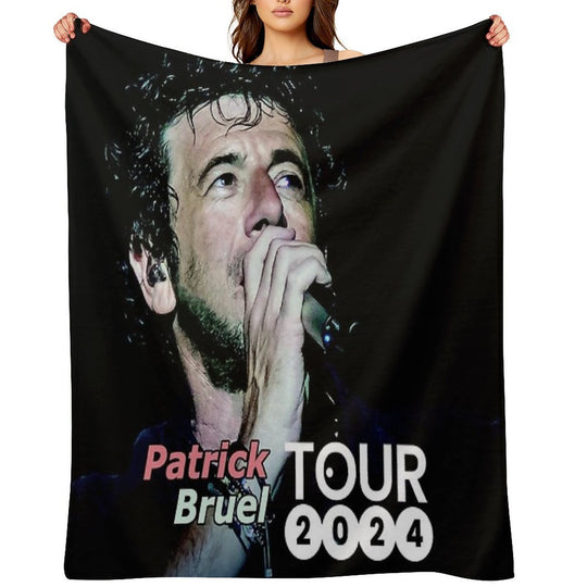 Bilanya Patrick Bruel Show Tour TOURNEE En ACOUSTIQUE 2022 Velvety-soft Throw Blanket