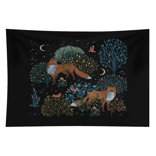 Forest Fox Tapestry