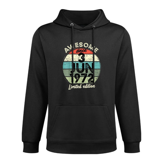 50 Year Old Birthday 3 June 1972 50th Birthday Pilling-Resistant Hoodie
