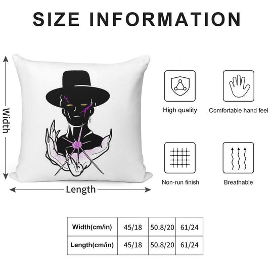 Kpdh Your Idol Soft Hidden Zipper Throw Pillow