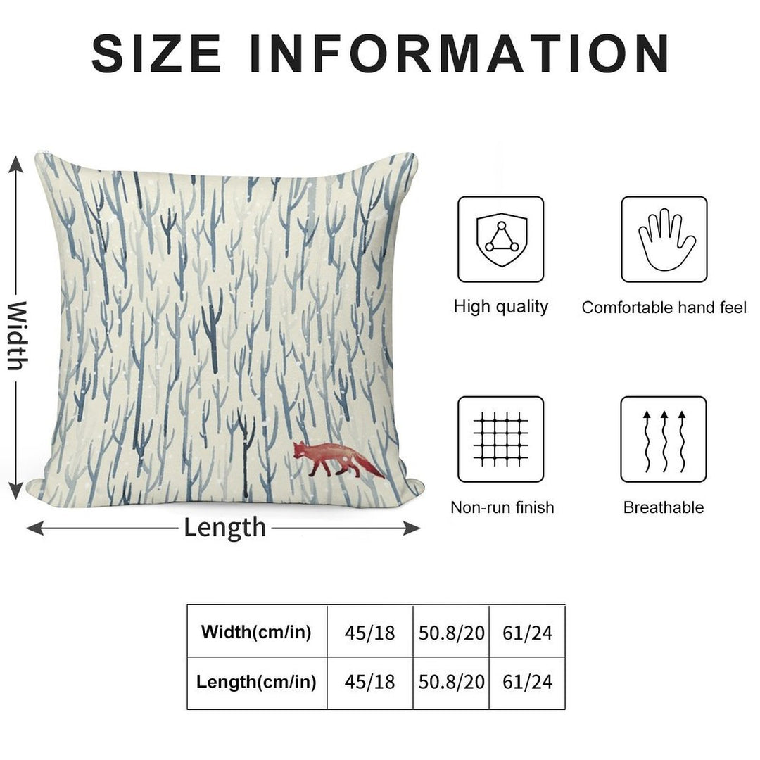 Winter Wood Soft Warmth Comfort Throw Pillow