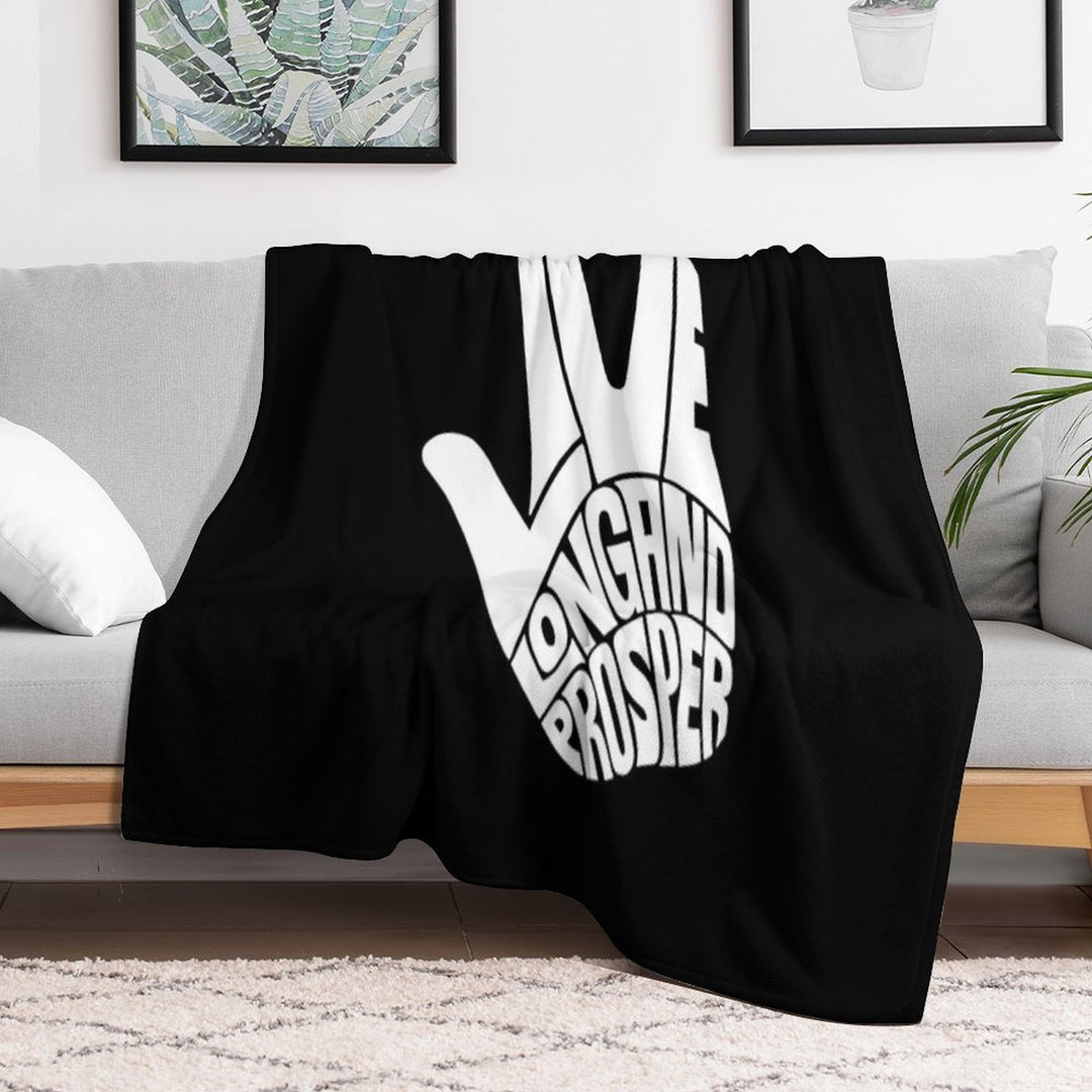 Star Trek Live Long And Prosper White Multi-functional Throw Blanket