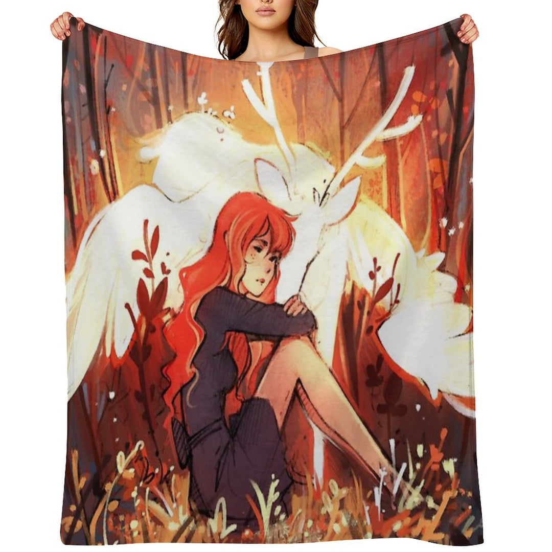 Heart of Fall Lightweight Throw Blanket