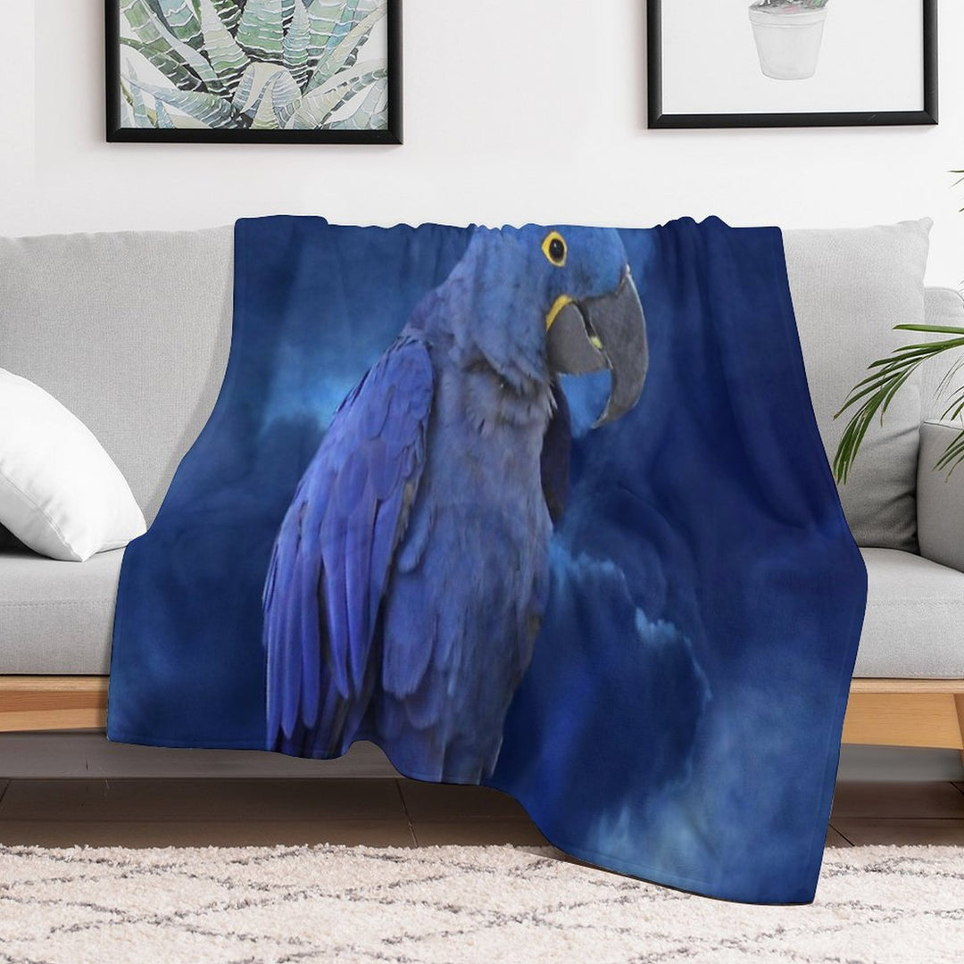 Hyacinth Macaw Quick-dry Throw Blanket
