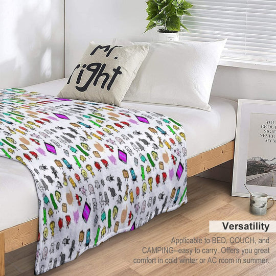 Inanimate Insanity All Characters Travel-friendly Throw Blanket