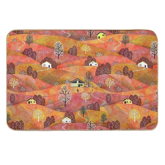 Sunset Landscape  Easy Maintenance Bath Mat