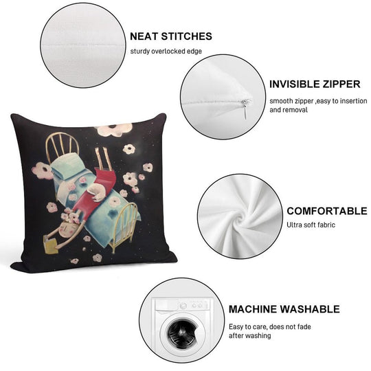 Page Turner Soft Luxury Feel Throw Pillow