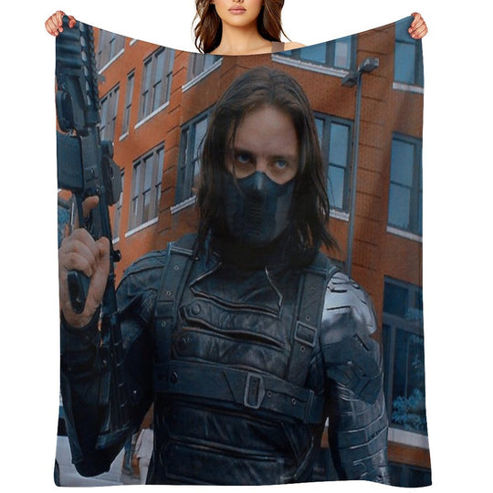 Hot Winter Soldier Durable Throw Blanket