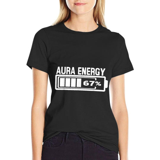 Aura Energy 67 Funny Six Seven Meme Gen Alpha Slang  Moisture-wicking T-Shirt