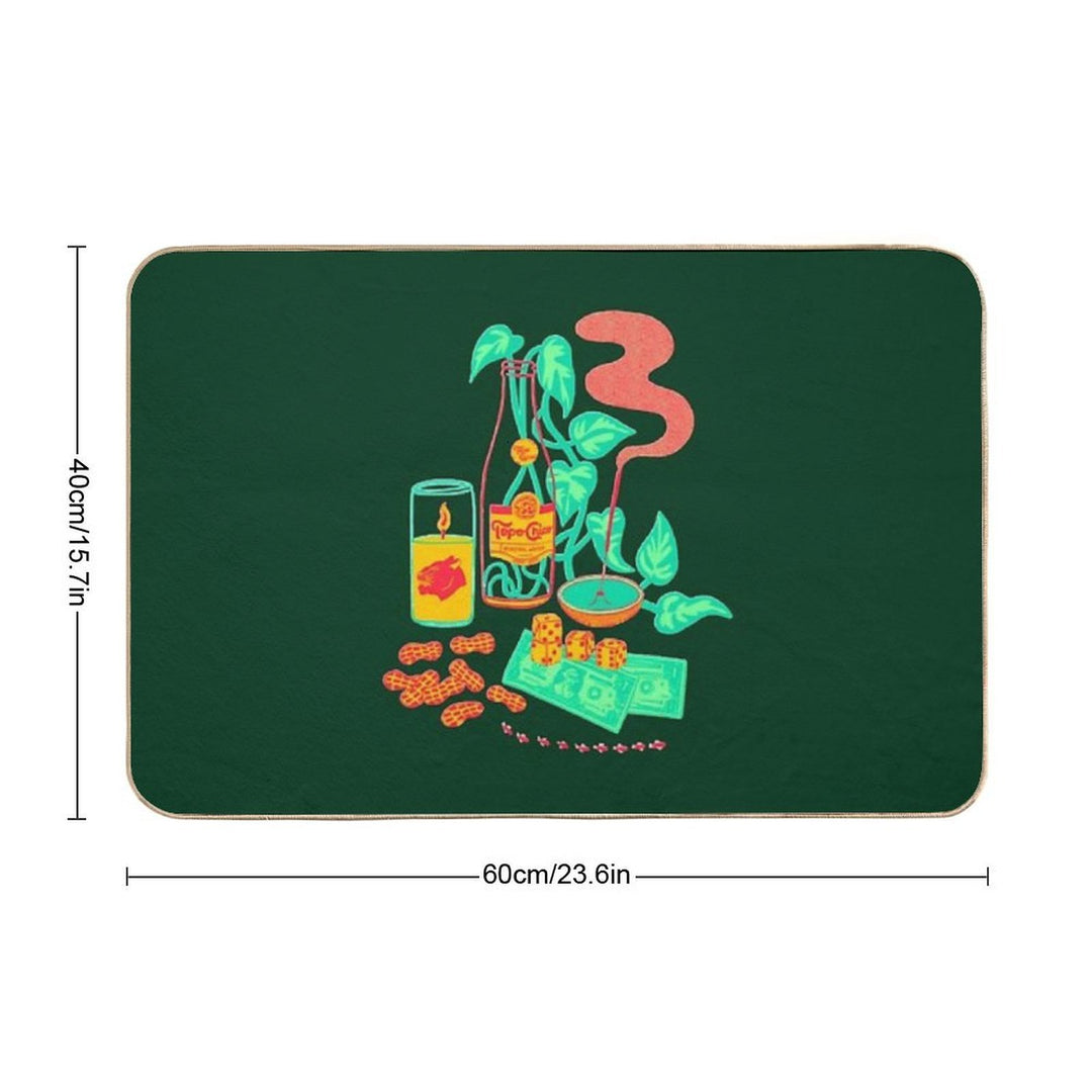 Topo Chico Durable Bath Mat