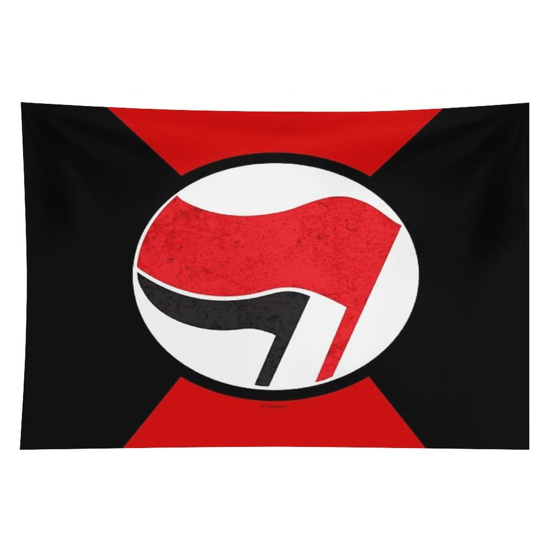 ANTI FASCIST LOGO Tapestry