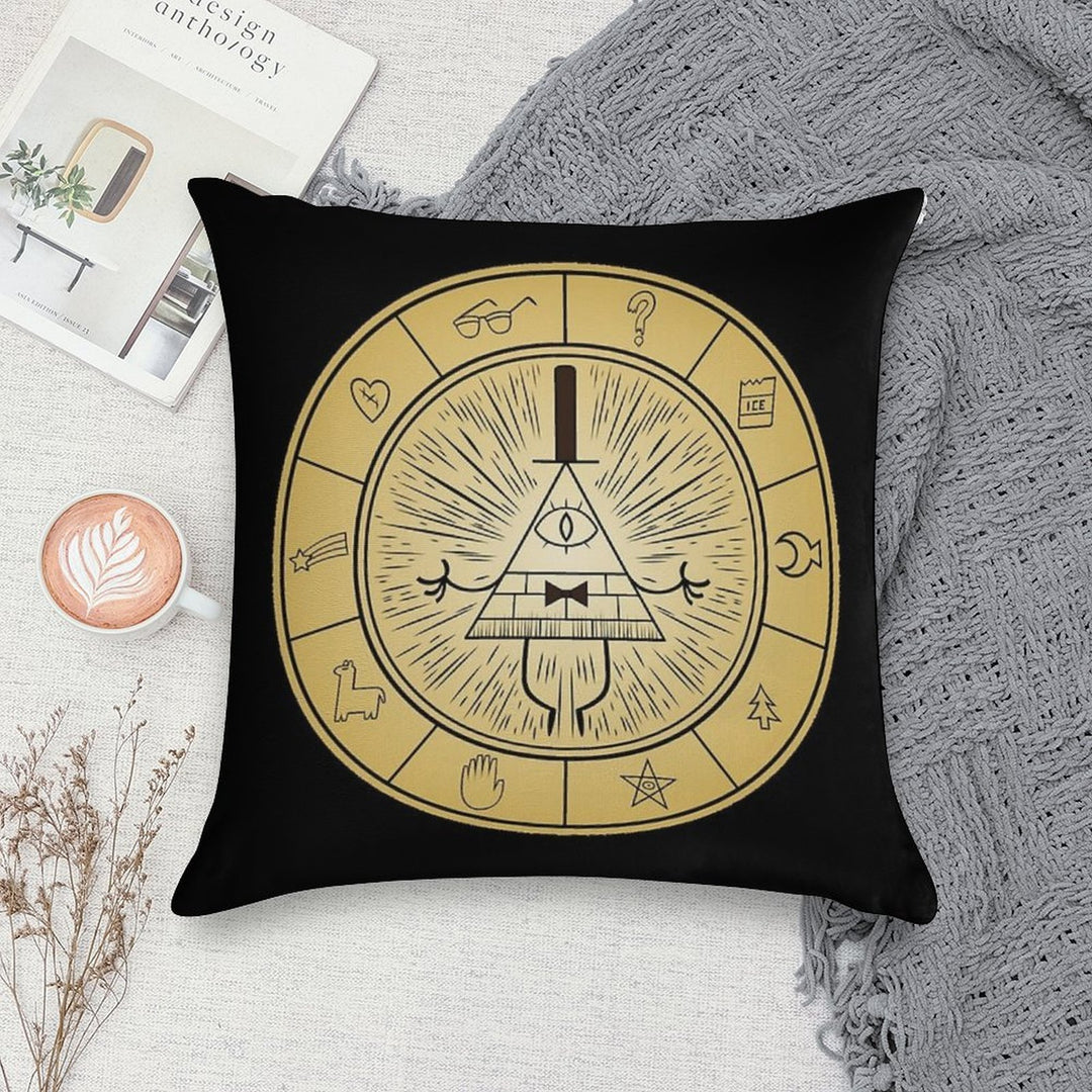 Gravity Falls Bill Cipher Wheel Soft Warmth Comfort Throw Pillow