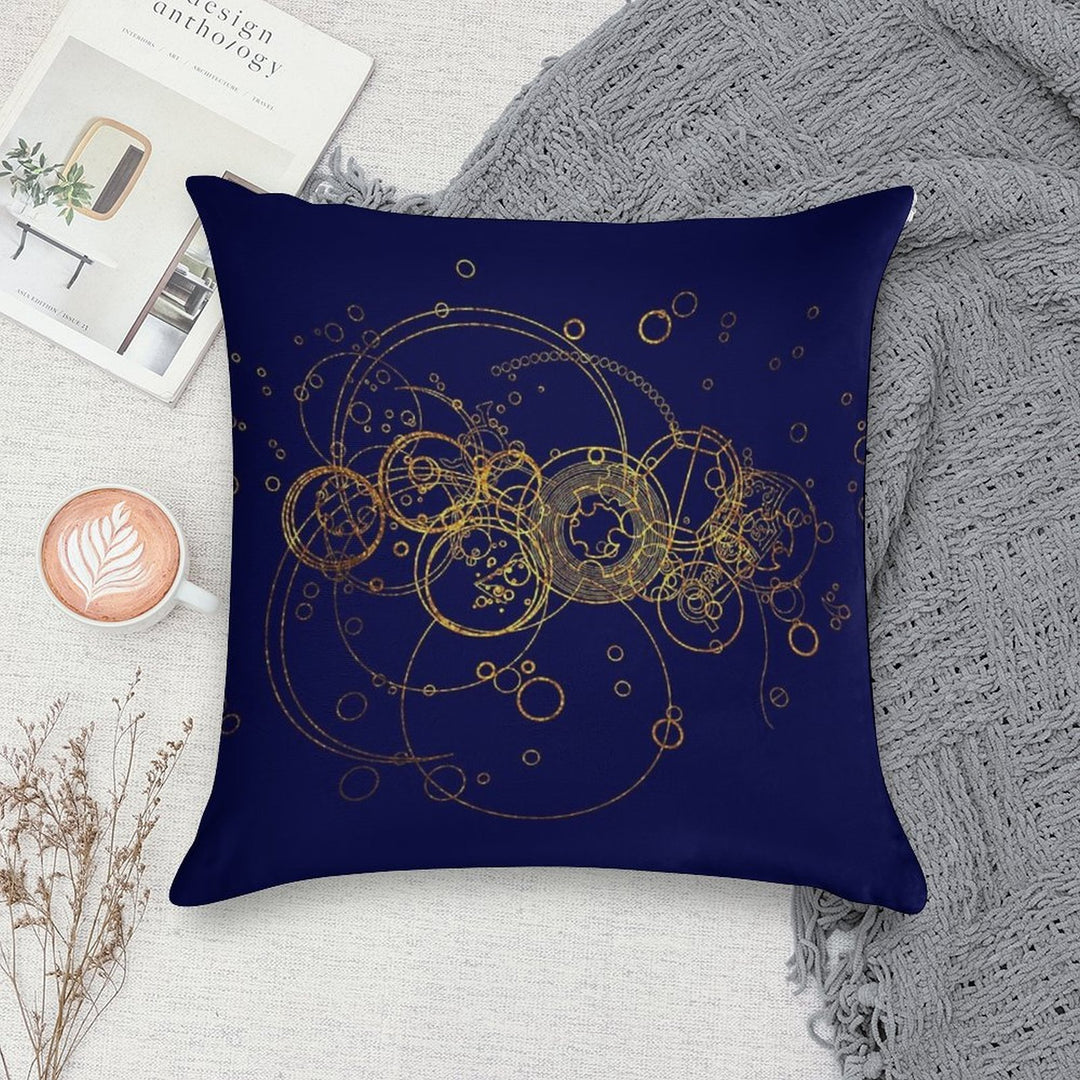 Time Lord Writing -  Transparent Soft Multiple Sizes Throw Pillow